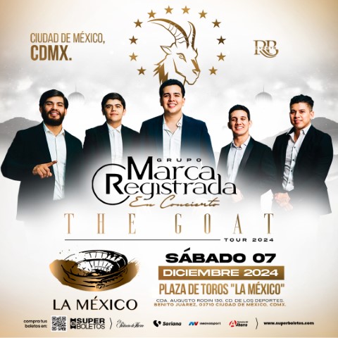 Grupo Marca Registrada - En Concierto "THE GOAT TOUR 2024"