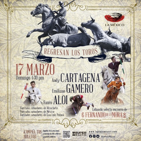 CORRIDA DE TOROS EN LA CDMX: CORRIDA DE REJONES