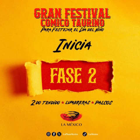 INICIAMOS FASE 2 FESTIVAL CÓMICO TAURINO