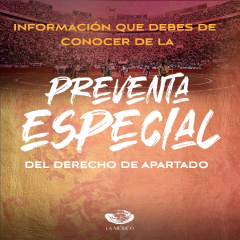Información preventa especial Derecho de Apartado